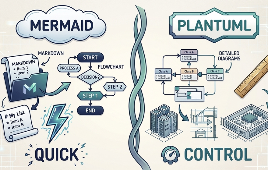 PlantUML 与 Mermaid 与 Graphviz：你应该选择哪一个？