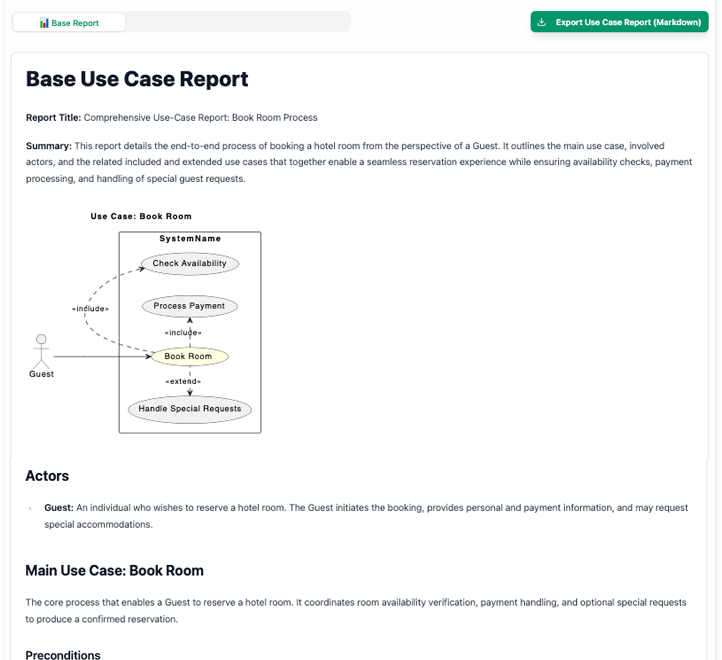 Tutorial: AI Base Use Case Diagram Analyzer