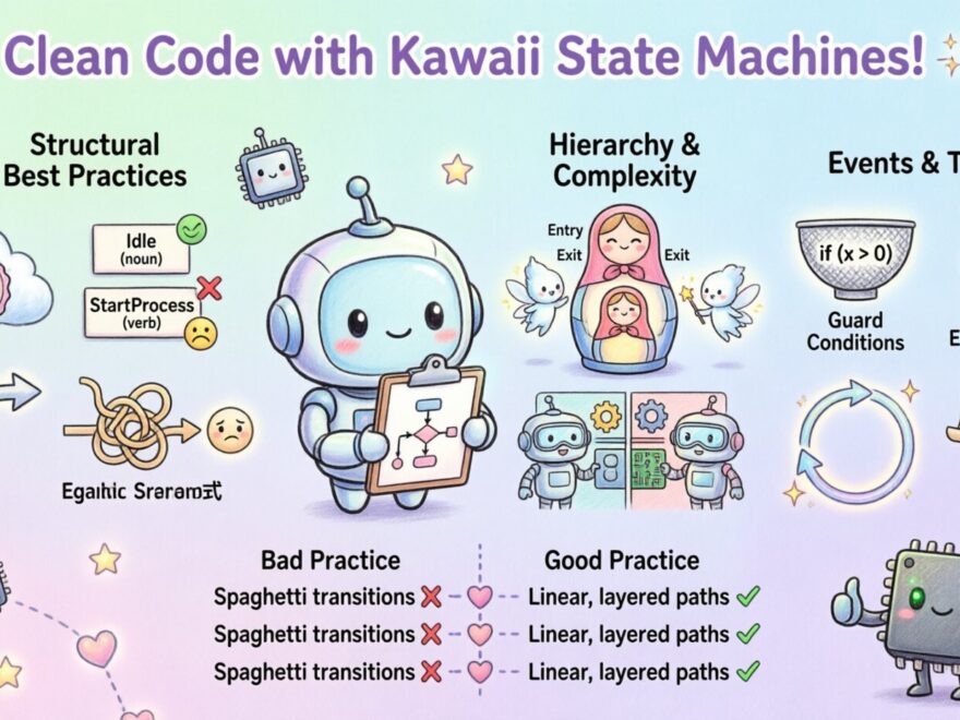 Meilleures pratiques pour les diagrammes d’états dans les projets embarqués afin de maintenir un code propre