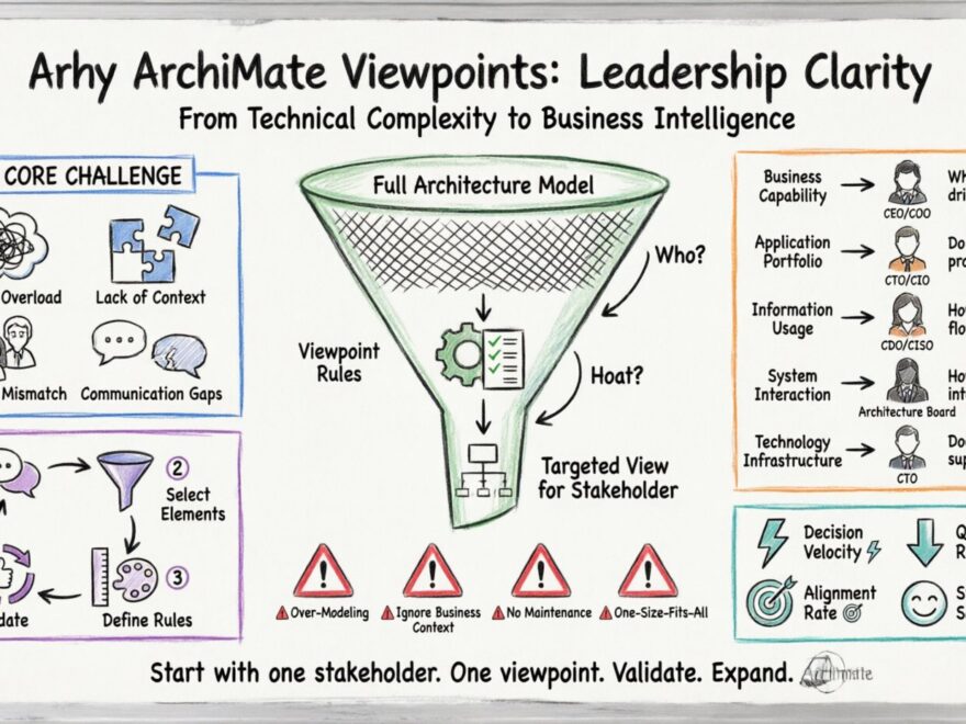 ArchiMateのビュー・ポイントが重要な理由：リーダーシップチームへのインサイト