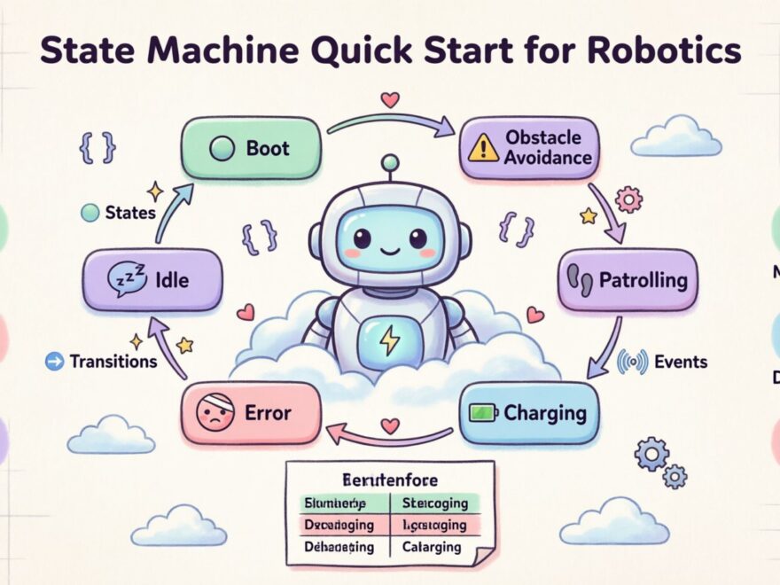 Szybki przewodnik po diagramie maszyny stanów dla programistów robotyki bez wcześniejszego doświadczenia