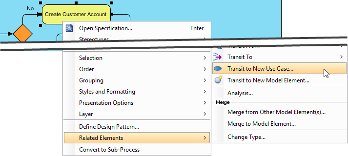 Create use case from task