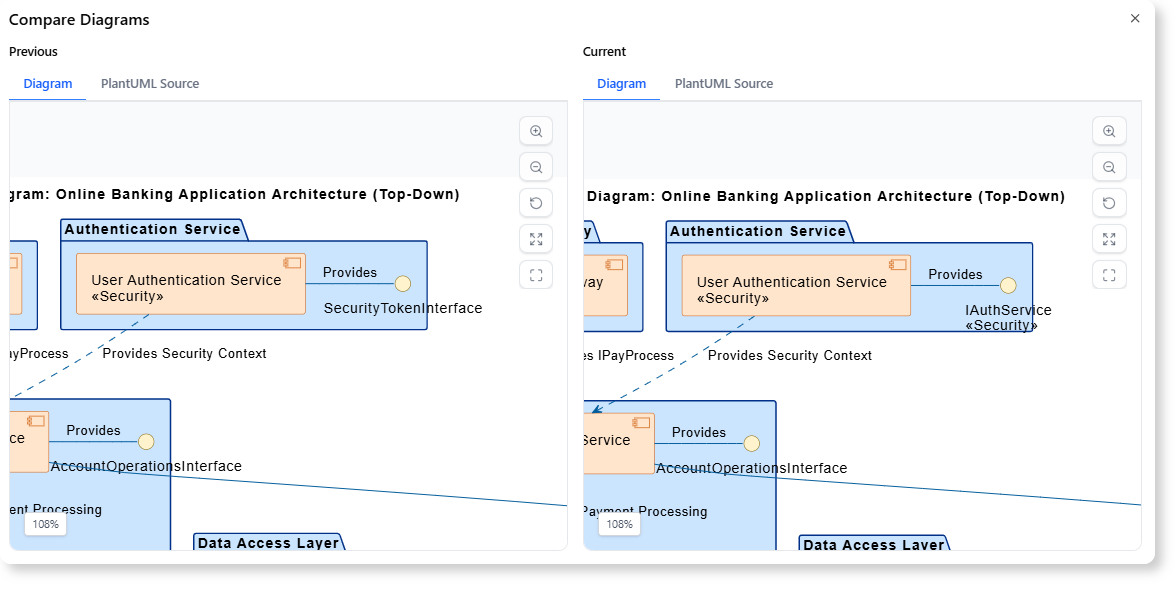 Rename the provided interface