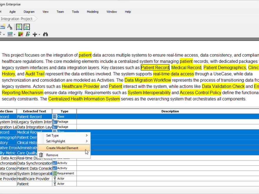 Accelerating Healthcare System Modeling: From Problem Statement to Class Diagram with Visual Paradigm AI