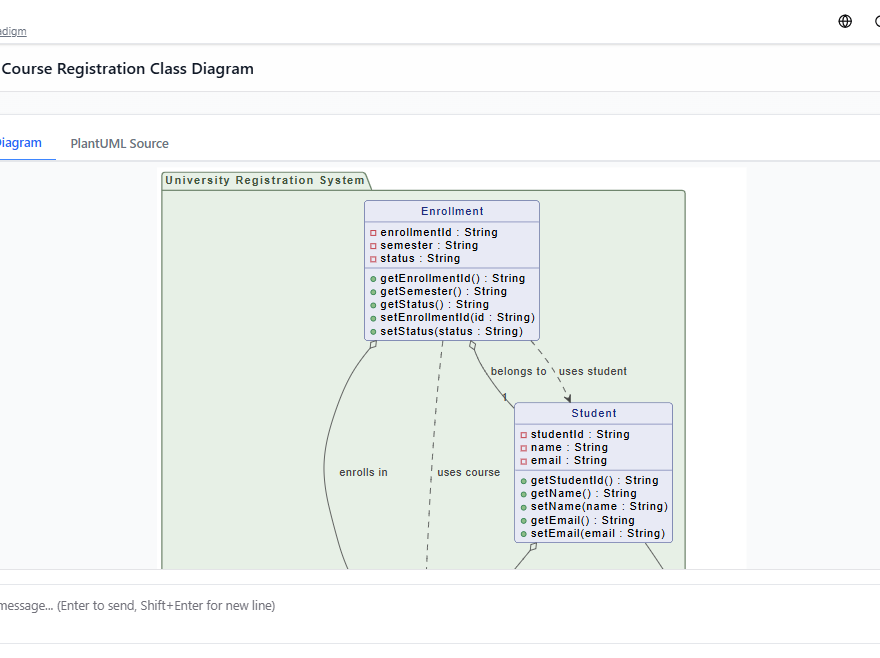 How to Use AI to Create and Refine Class Diagrams | Visual Paradigm AI Chatbot