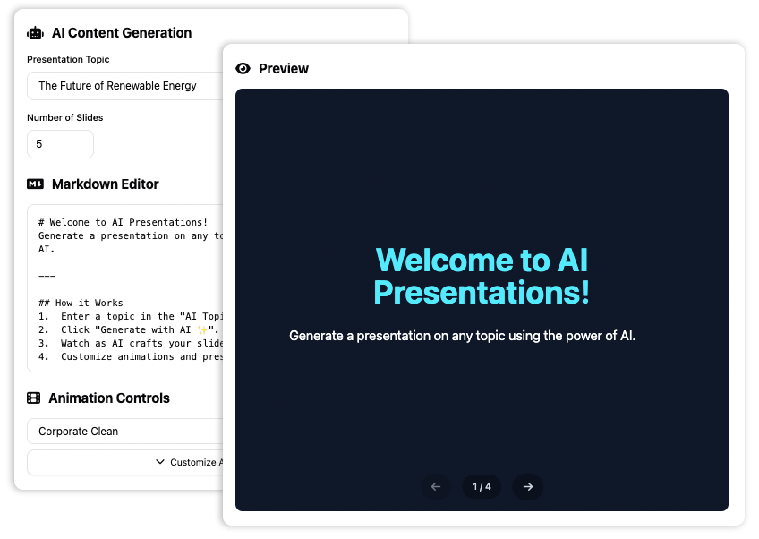 Markdown Presentation Maker