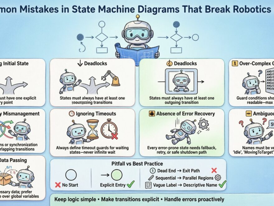 Common Mistakes in State Machine Diagrams That Break Robotics Code