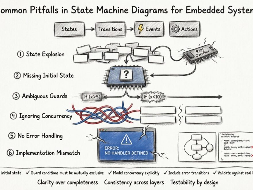 Common Pitfalls in State Machine Diagrams for Beginners Building Embedded Systems