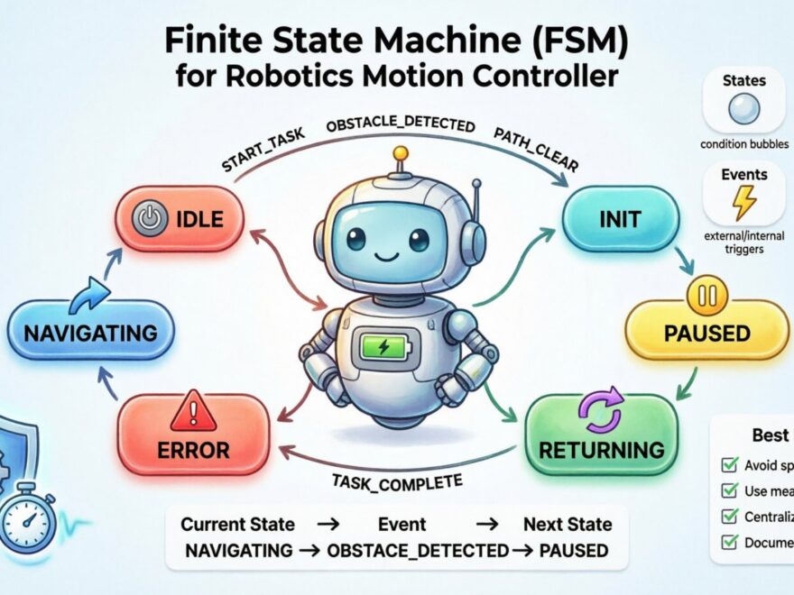 Tutorial: Designing a Finite State Machine Diagram for a Robotics Motion Controller