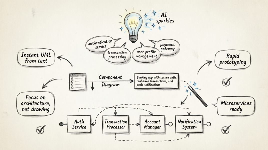 AI Component Diagram Generation