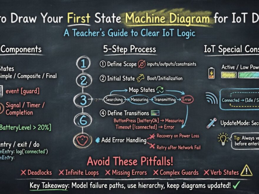 How to Draw Your First State Machine Diagram for IoT Devices Without Confusion