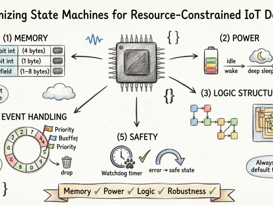 State Machine Diagram Deep Drive: How to Optimize Logic for Resource-Constrained IoT Devices