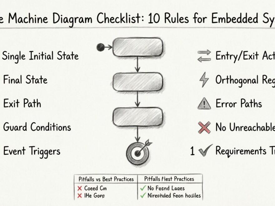 State Machine Diagram Checklist: 10 Rules to Ensure Logical Flow in Embedded Systems