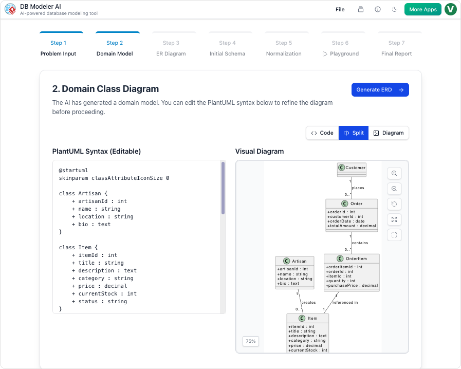 DB Modeler AI | AI-Powered Database Design Tool by Visual Paradigm