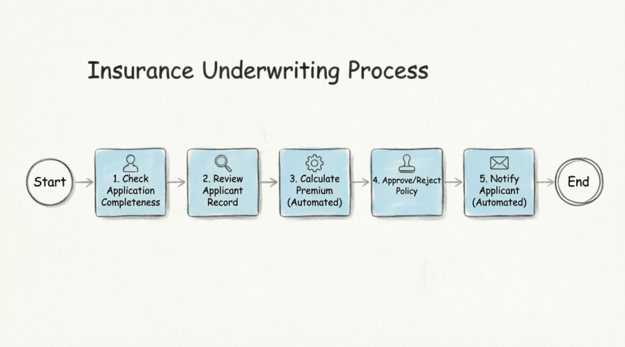 My Hands-On Review of Automating Insurance Underwriting with BPMN