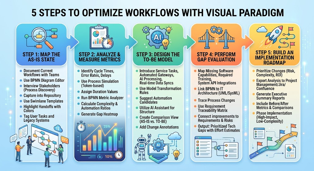 5 Steps To Optimize Workflows with Visual Paradigm