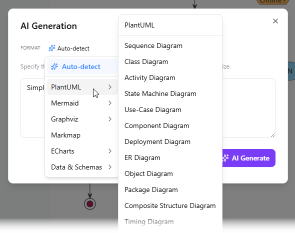 List of supported formats
